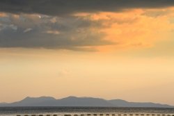 Jomtien - Wolken über dem Meer bei Sonnenuntergang