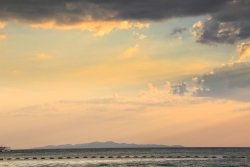 Jomtien - Wolken über dem Meer bei Sonnenuntergang