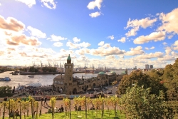 Hamburg - Sicht vom Weinberg am Stintfang Bild 1